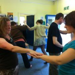 Participants work in pairs leading and following each others' movements